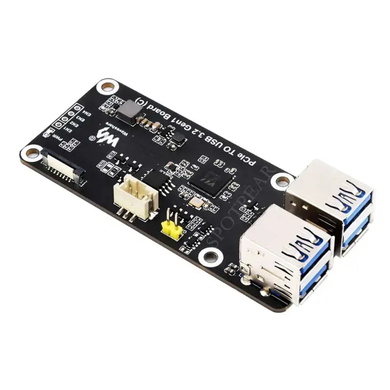 Custom Raspberry Pi 5 PCIe to USB3.2 Gen1 Extension Board Hub 5Gbps for Raspberry Pi OS Educational Use Drive Free
