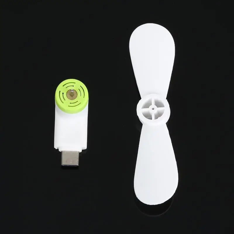 Custom New Mini Soft Portable Type-C Mobile Phone Cooling Fan Mute Fan For Android Type C Toy Summer Cellphone Cooler Gadgets Smart Hom Manufacturer