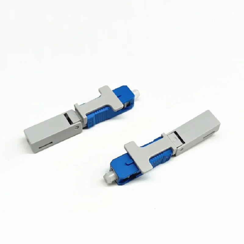 Custom 100PCS FTTH SC UPC APC Optical fibe quick connector SC FTTH Fiber Optic Fast Connector SC Connector Manufacturer