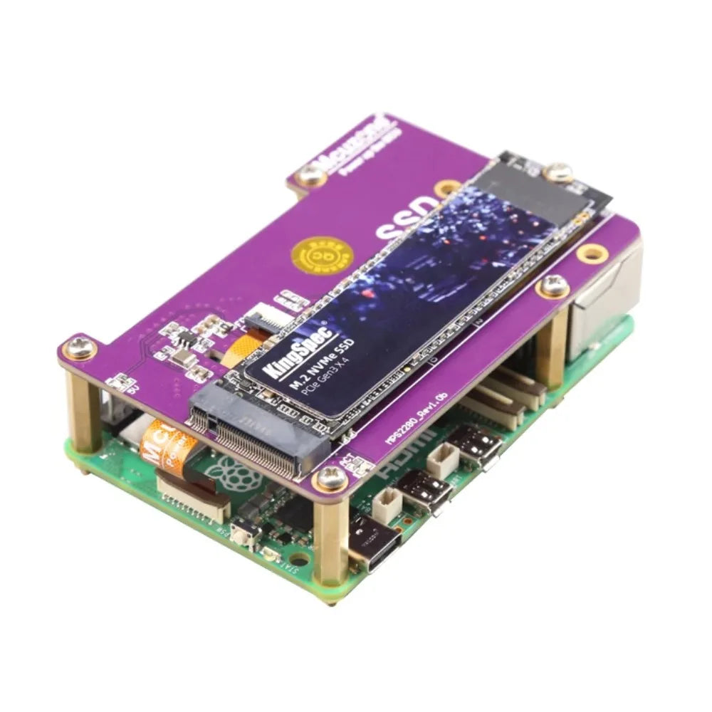 New 16Pin 0.5mm Pitch FPC Cable for Raspberry Pi 5, with Shielding and PCIe Differential Pair Impedance Control Custom