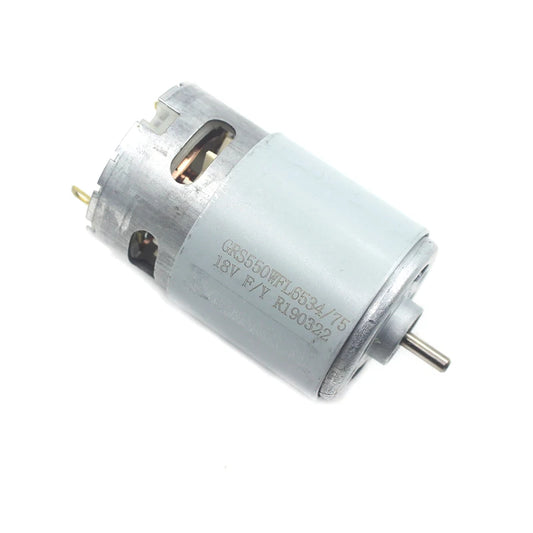Custom GRS-550WFL6534/75 Carbon Brush Motor DC 18V 22000RPM High Speed Strong Magnetic Cooling Fan for Electric Drill/ Cutting Machine Manufacturer