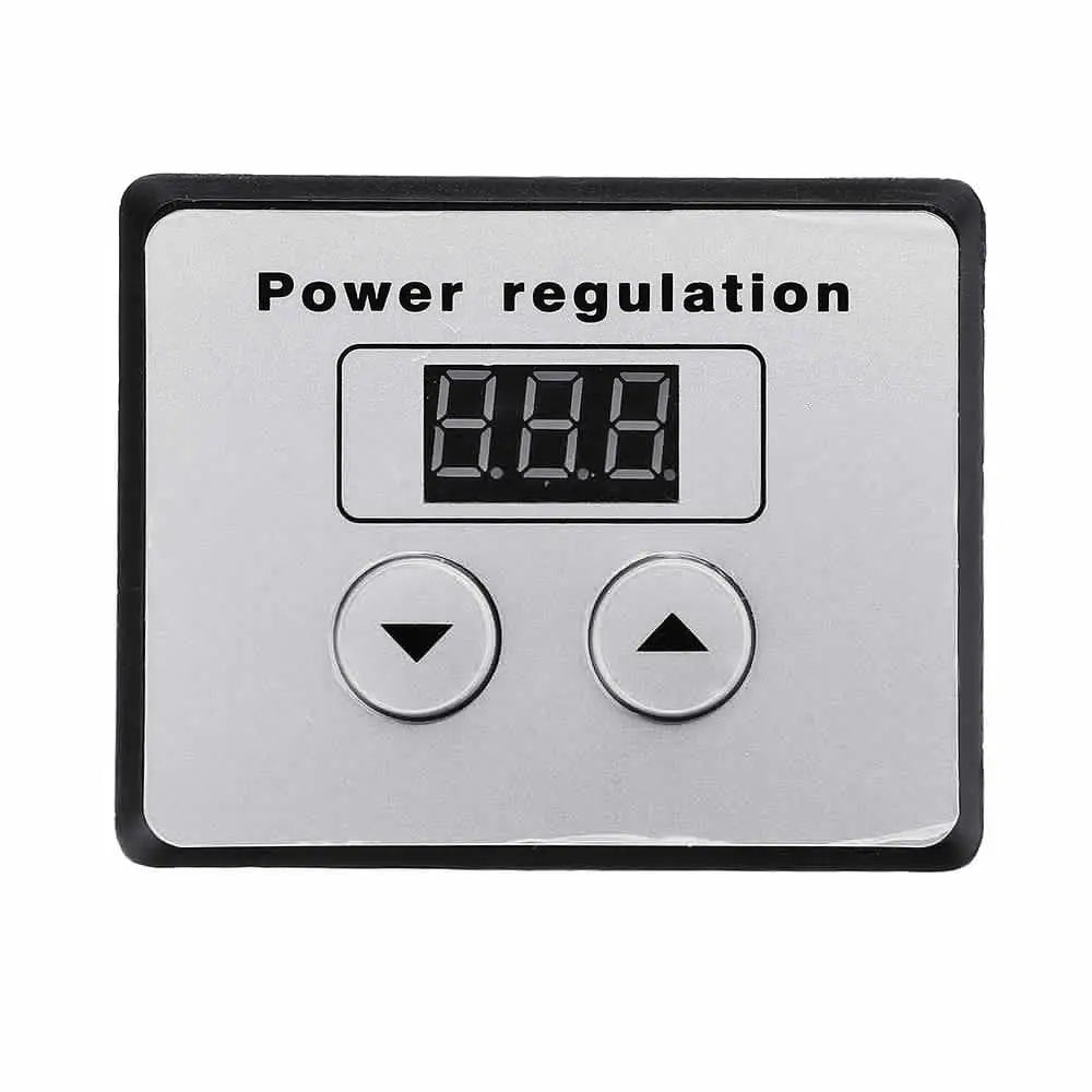 Custom AC 220V 10000W 80A Digital Control SCR Electronic Voltage Regulator Speed Control Dimmer Thermostat With Digital Meters Manufacturer