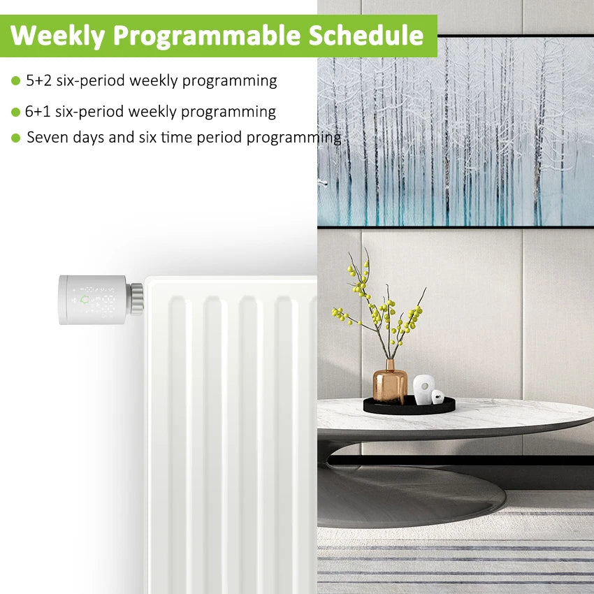 Custom LT Tuya ZigBee3.0 smart home Radiator Actuator Programmable Thermostatic Radiator Valve Temperature Controller Manufacturer