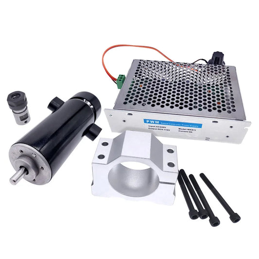 Custom 100V 800WE Dc Spindle Set 0~110V Adjustable speed Governor Power Supply both 110VAC & 220VAC for Engraving machine Manufacturer