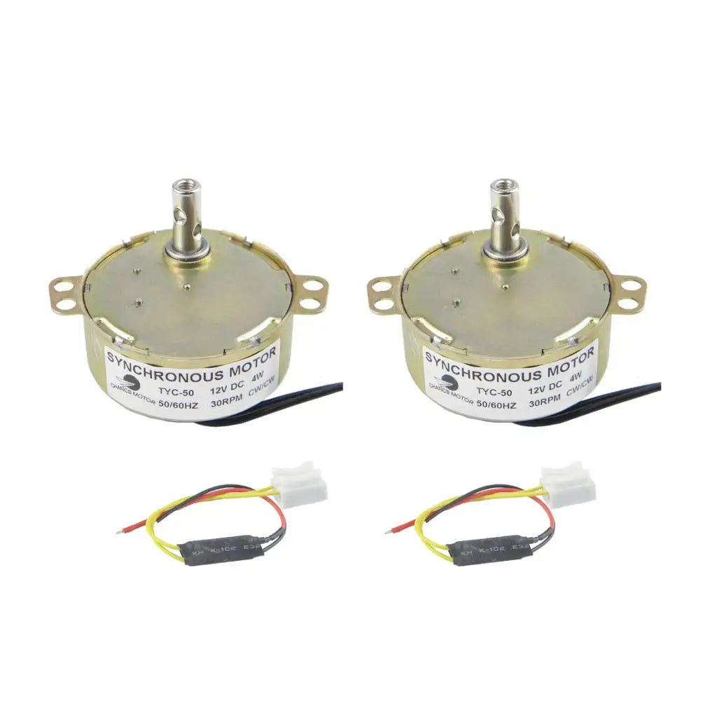 Custom 2PCS Fan Motor TYC-50 DC 12V 30-36RPM CW/CCW Turntable Gear Box for Cup Turners for Tumblers Manufacturer