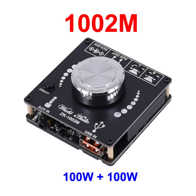 Custom 2*50W TPA3116D2 Audio Power Amplifier Stereo10W~100W HiFi Class D Digital TPA3116 USB Sound Card Music AMP Manufacturer