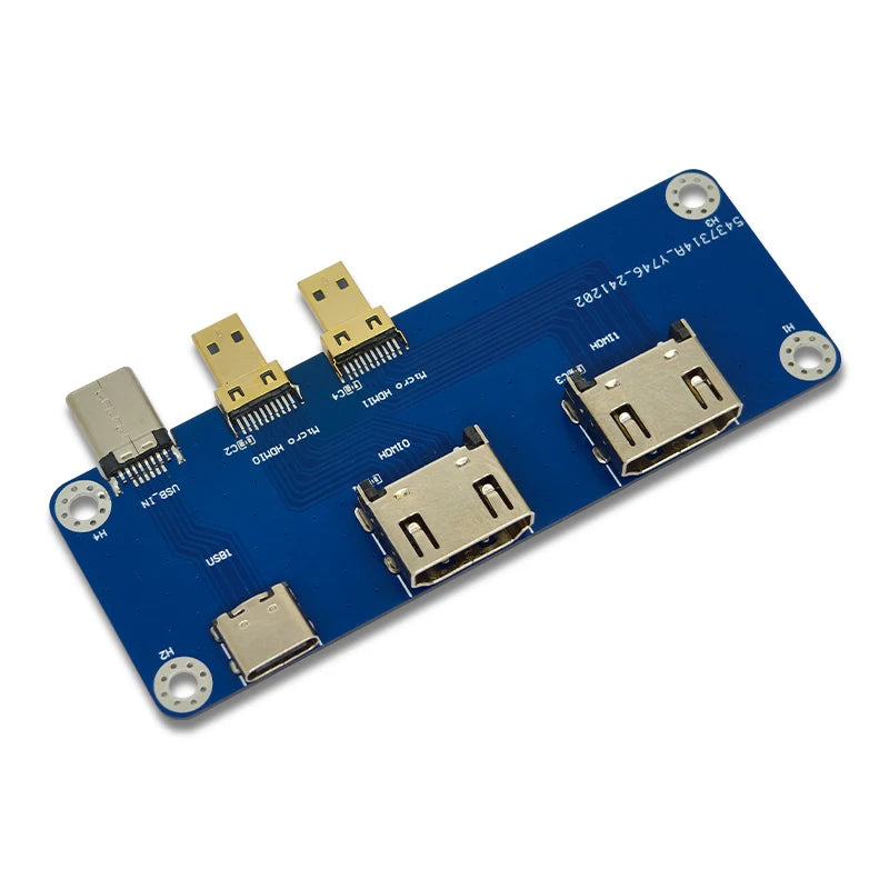 Raspberry Pi Micro HD to HD Module Raspberry Pi 5 Compatible with 4B Dual 4K Output