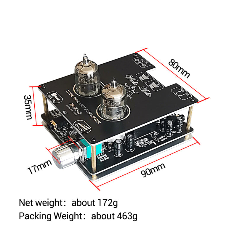 6J1 Preamplifier Power 2*30W Amplifiers HiFi Tube Preamp Stereo Bile Buffer audio amplifier board pcb assembly