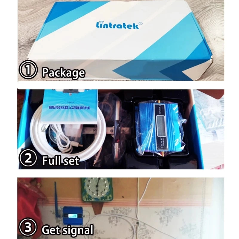 Custom 2G Full Set GSM 900 mhz Mobile Signal Booster LCD Display GSM 900 better call Cell Phone Cellular Repeater Amplifier+ Antenna Manufacturer