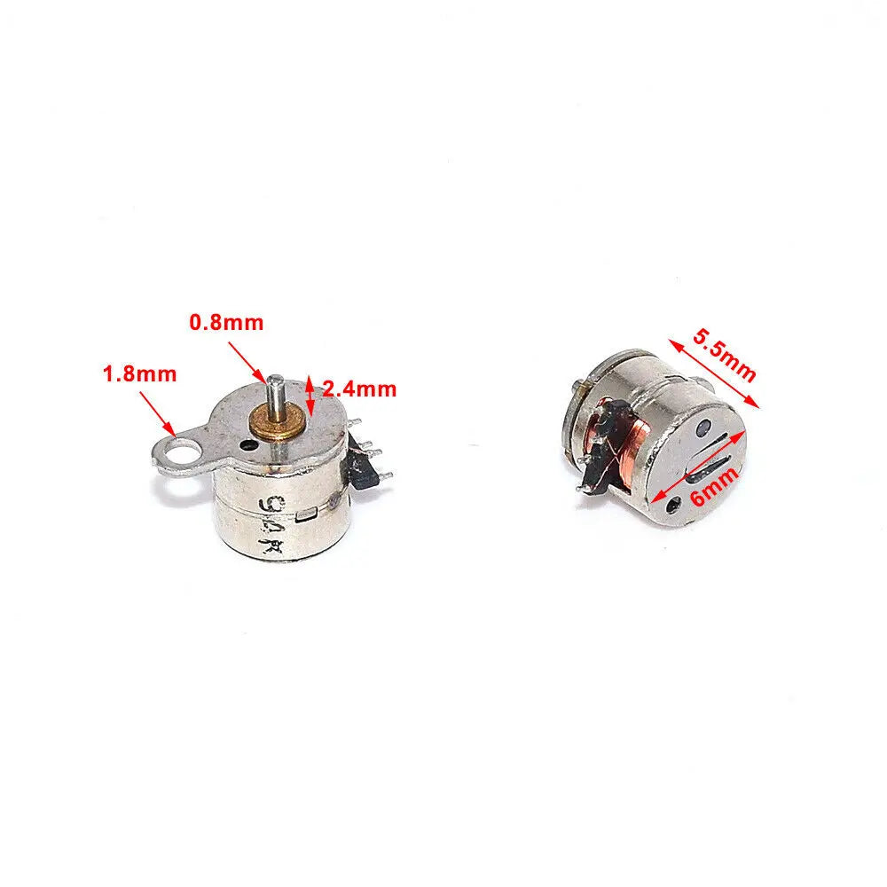 Custom 5PCS Japan Tiny Mini 6mm Diameter Round Hybrid Stepper Motor 2-Phase 4-Wire Stepper Engine for Digital Camera Manufacturer