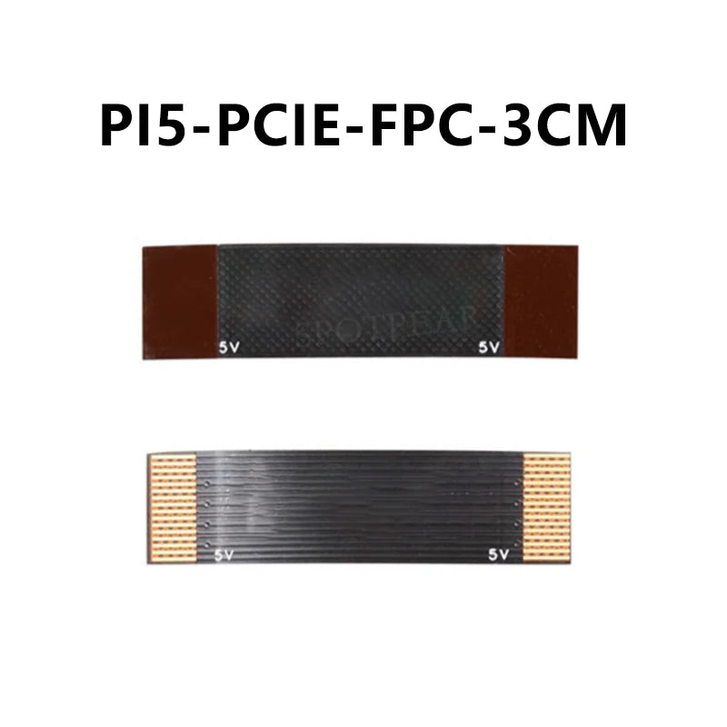 Custom Raspberry Pi 5 PCIE FPC Cable with 90R Differential Matching Higher Speed for M.2 NVMe SSD
