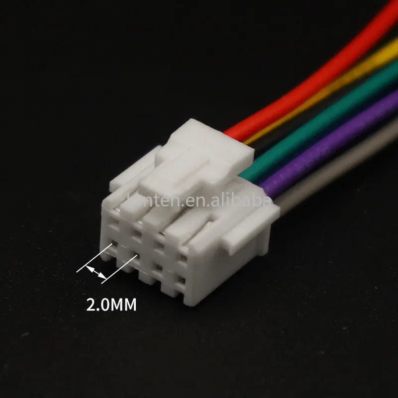 Custom 5PCS Phb2.0mm Terminal Wire Single End Connecting Wire 2x2P-12P Double Row Buckle Electronic Cable 20CM Manufacturer