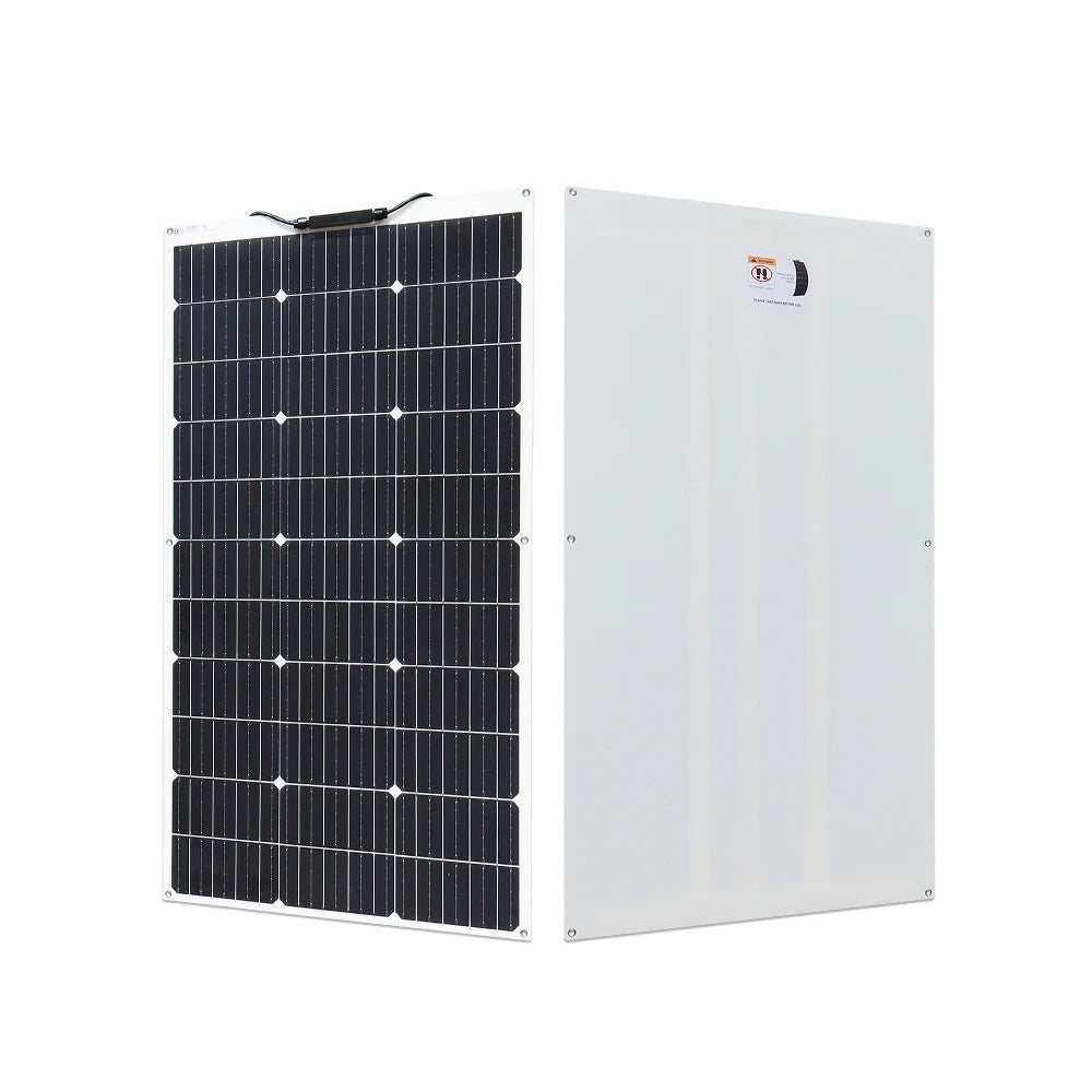 Custom 100W 18V High-efficiency Solar Panel Monocrystalline Cell Flexible Panel Solar System Kit Paneles Solares 12V Battery Charger Manufacturer