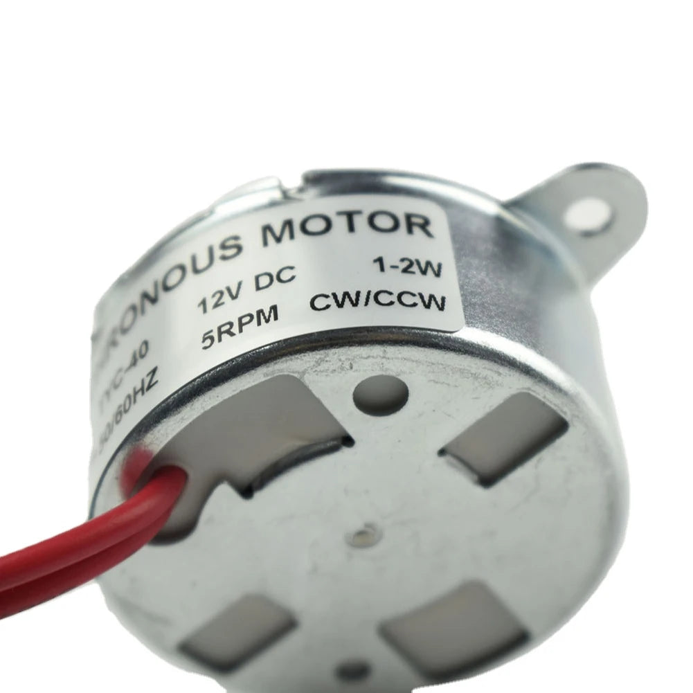 Custom Synchronous Motor TYC-40 DC 12V 5RPM CW/CCW Flat Shaft 35MM for Fiber Optic Light Christmas decorations 2PCS Manufacturer