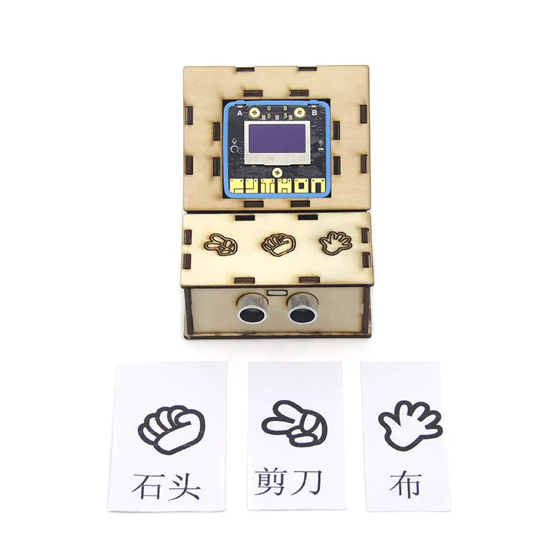 Custom Control Board DIY Production Maker Programming Learning Kit Stone Scissors Cloth Guess Boxing Game Machine Man-Machine Battle Manufacturer