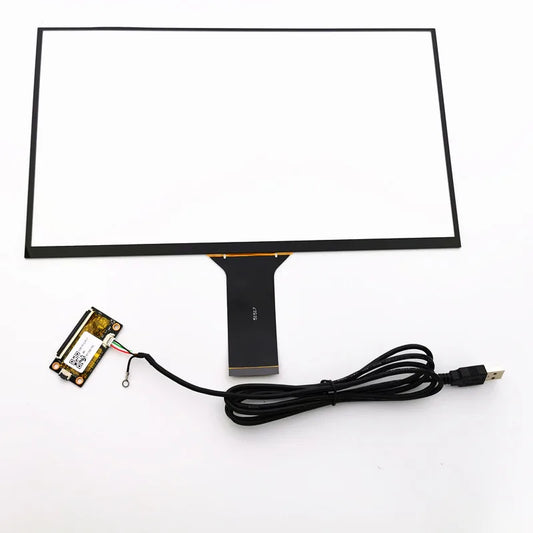 Custom 14 inch capacitive touch screen linux WIN7 8 10 and Android system USB Plug and Play Touch Screen Overlay Panel 10 Points Touch Manufacturer