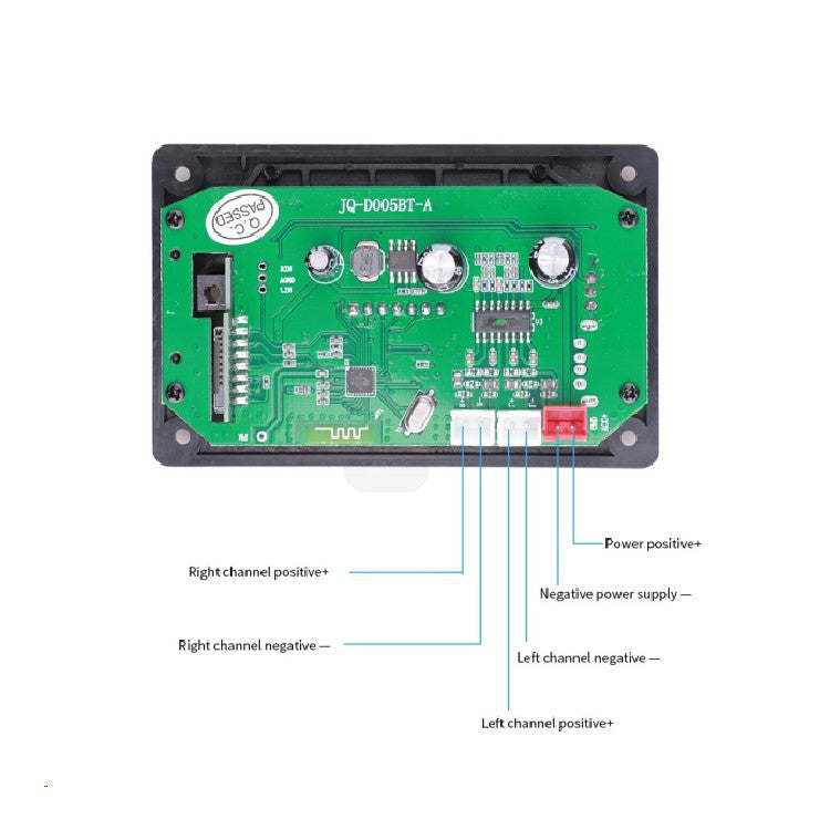 2*40W Digital Audio Decoder Board FM MP3 Player Class D Stereo DIY Speaker USB Recording Power Amplifier pcb assembly Customize