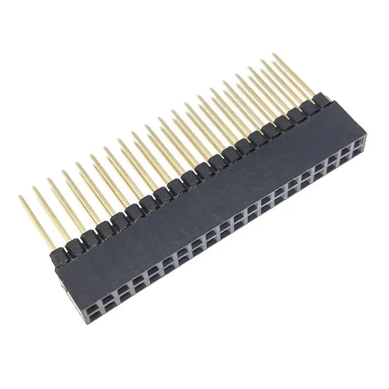 Caturda Raspberry Pi 20-Pin Double Row Straight Header Strip IDC PCB Connector for Raspberry Pi 5/4B/3B+/3B/Zero W/