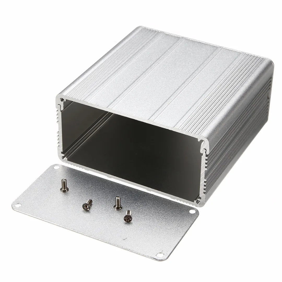 Custom Aluminum Enclosure Case Silver DIY Electronic Project PCB Instrument Box 100x100x50mm Manufacturer