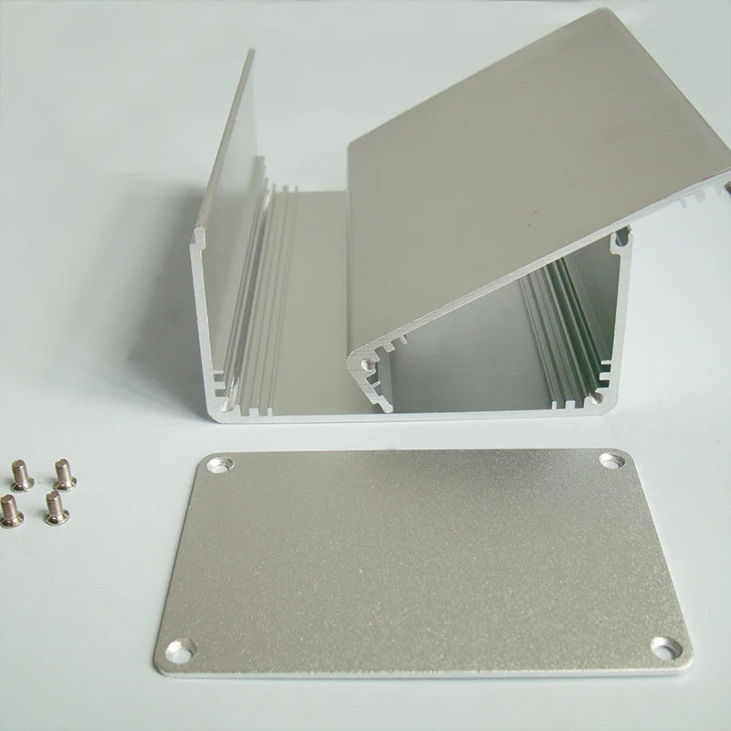 Custom  Silver Aluminium Enclosure Case Mini Electronic Project Box 90x59x100/120mm Manufacturer