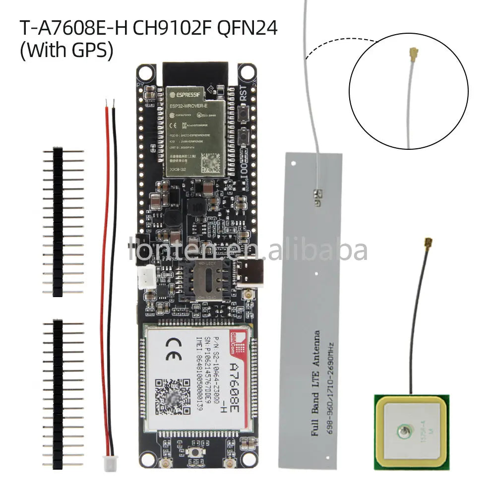 Custom T-SIM A7608E-H A7608SA-H ESP32 LTE Cat 4 High Speed 4G Network GPS Antenna Wireless WiFi BT Development Board Manufacturer