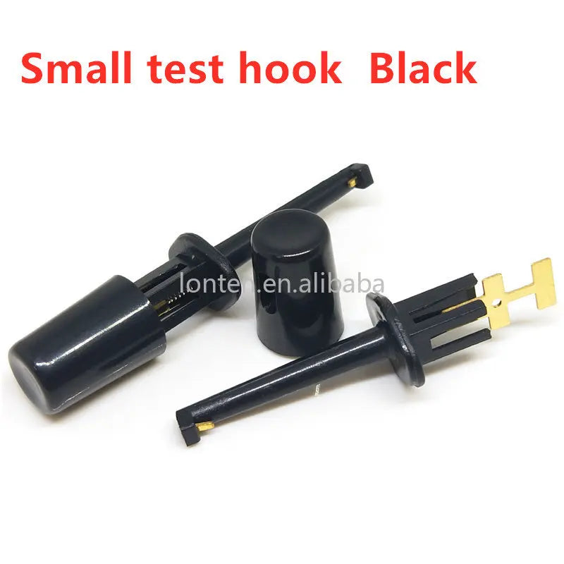 Custom Custom 10pcs/Lot Single Test Hook Clip Test Probe For Electronic Testing IC Grabber Large Round Crocodile Clip Hook Test Clip Manufacturer