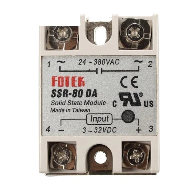 Custom Lonten 80A SSR-80DA Solid State Relay Module DC To AC 24V-380V Output Manufacturer