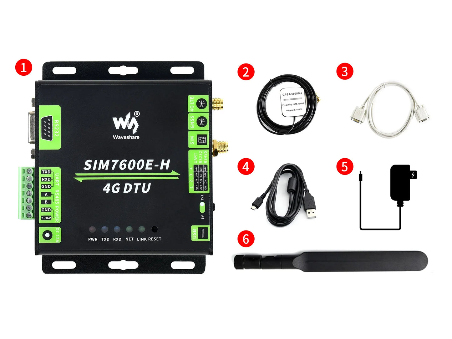 Custom Industrial Grade SIM7600E-H 4G DTU RS232/485/TTL to 4G LTE GNSS for China,Europe,the Middle East Africa South Korea Custom PCB Manufacturer