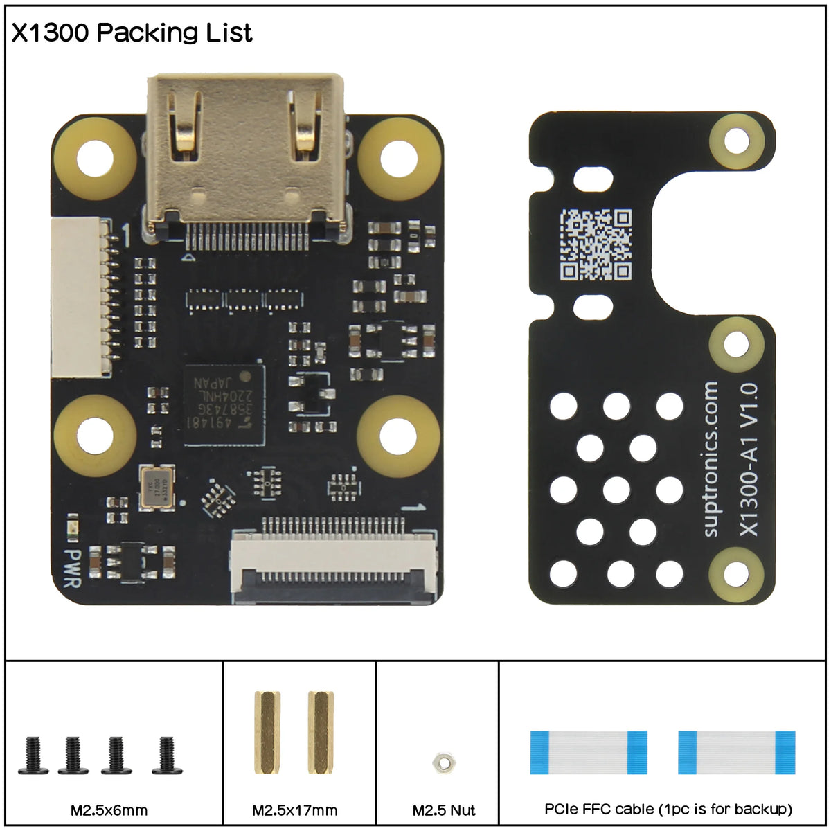Custom  HD to CSI-2 Module X1300 for Raspberry Pi 5