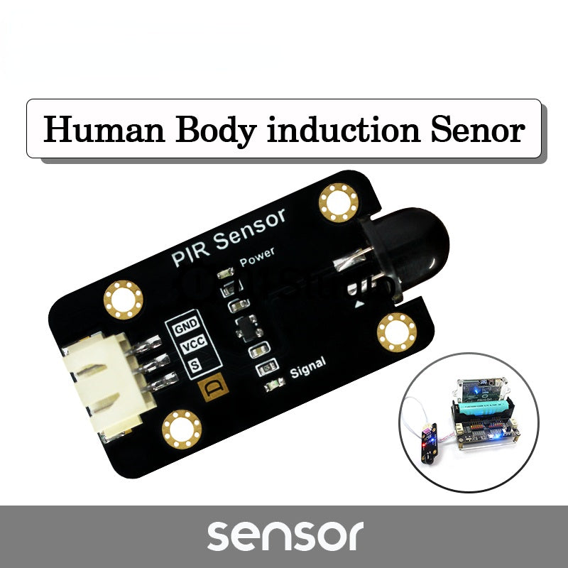 Custom PCB 12v adapter pcba Human Body Infrared Sensor PIR Senor Detector Module for pyBoard MicroBit pcba alarmer gsm