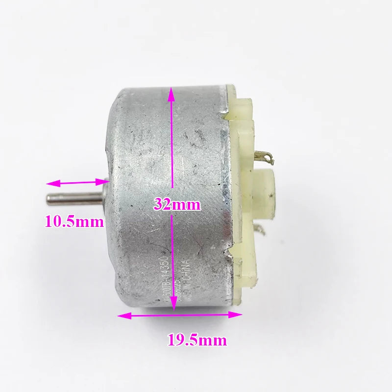 Custom Mabuchi RF-500TB-14350 Motor DC 6V 9V 12V 9000RPM Micro 32mm Diameter Round Electric Motor for Humidifier Alarm Watch Winder Manufacturer