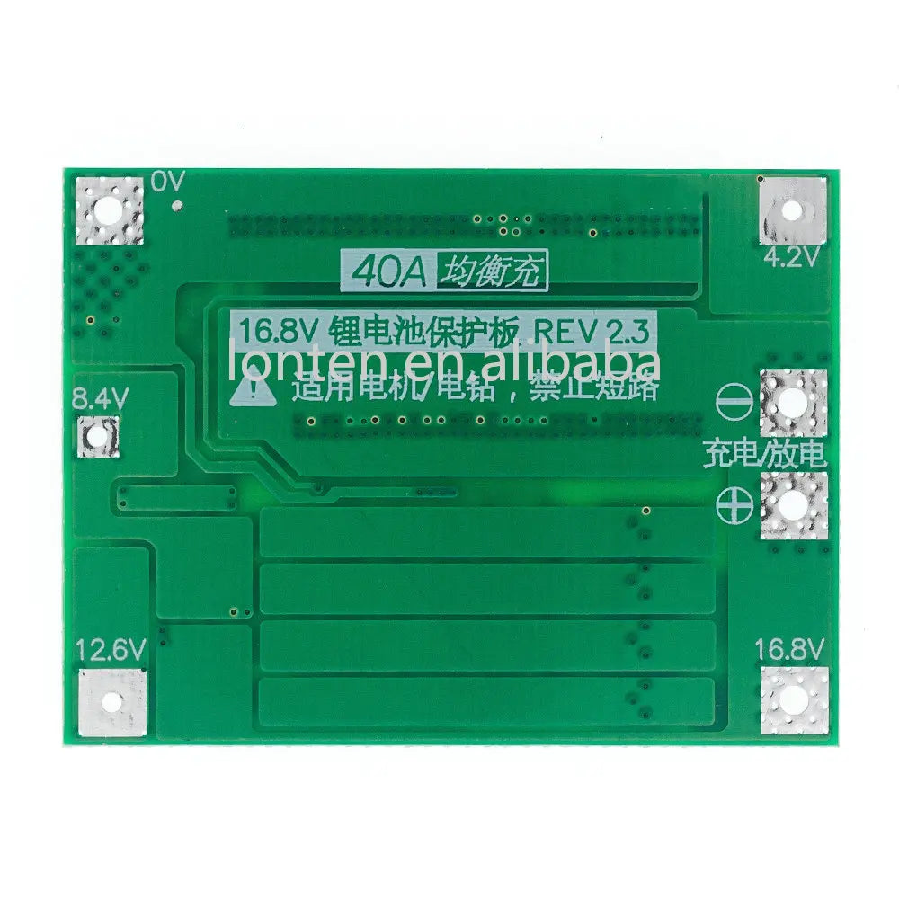 Custom 3S/4S 40A/60A Li-ion Lithium Battery Charger Protection Board 18650 BMS For Drill Motor Enhance/Balanced 11.1V/12.6V/14.8V/16.8V Manufacturer