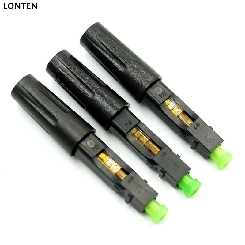 Custom 100PCS FTTH SC APC single-mode fiber optic SC APC quick connector SC FTTH Fiber Optic Fast Connector SC Connector Manufacturer