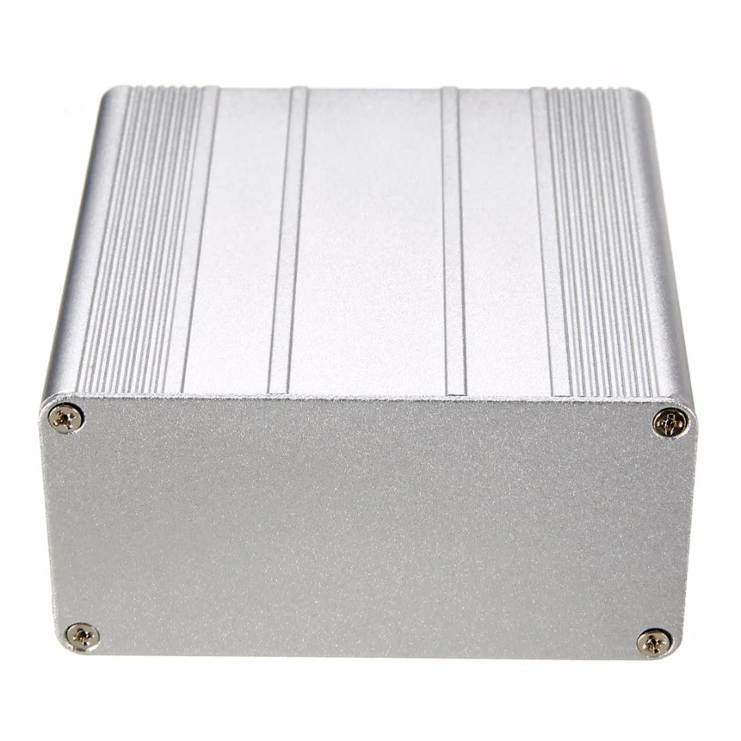 Custom Aluminum Enclosure Case Silver DIY Electronic Project PCB Instrument Box 100x100x50mm Manufacturer