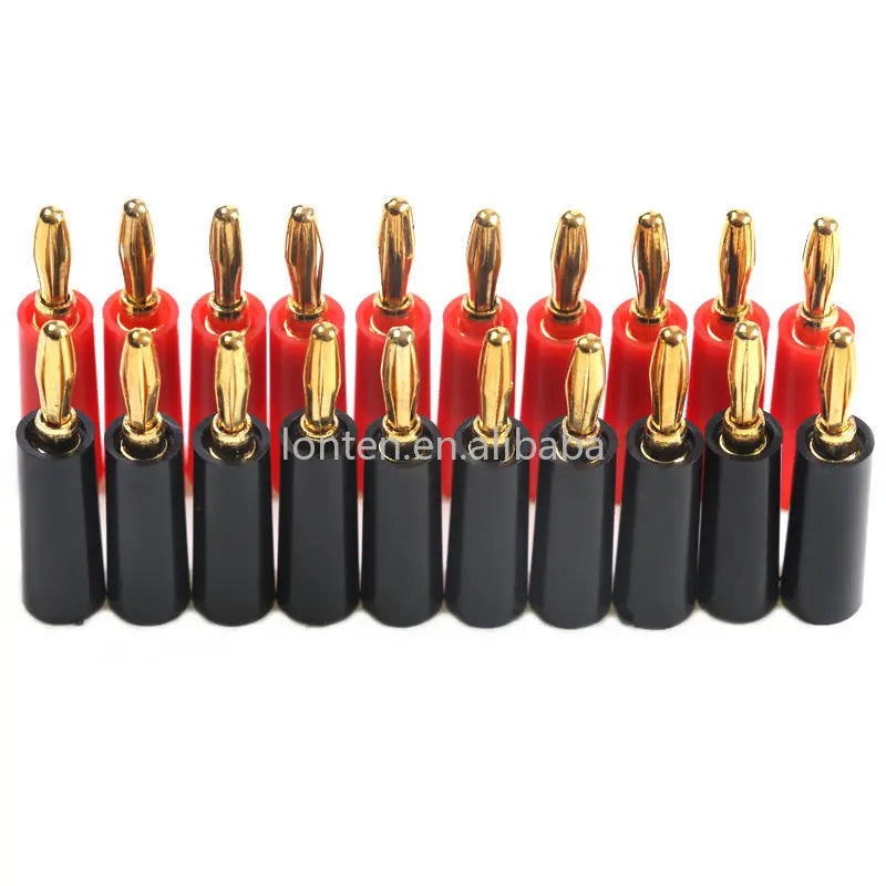 Custom Custom 20Pcs 4mm Adapter Wire Cable Audio Speaker Banana Plugs Connector Black Red New Manufacturer