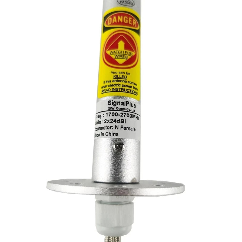 Custom Long distance ultra 3G 4G LTE antenna feed 1700-2700MHz Outdoor Ante nna feedhorn 2X24dBi External Antenna 2xN female Manufacturer