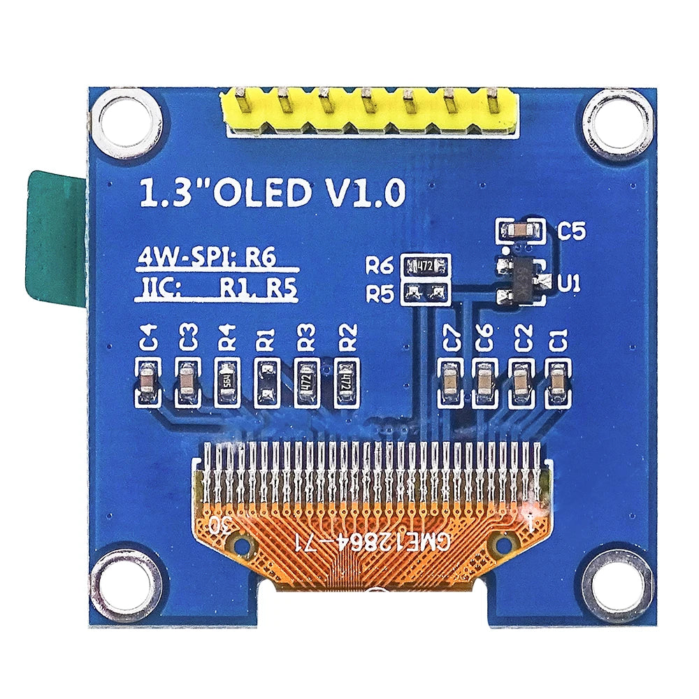 Custom OLED display module 1.3 inch SPI interface SH1106 supports  LCD serial screen Manufacturer