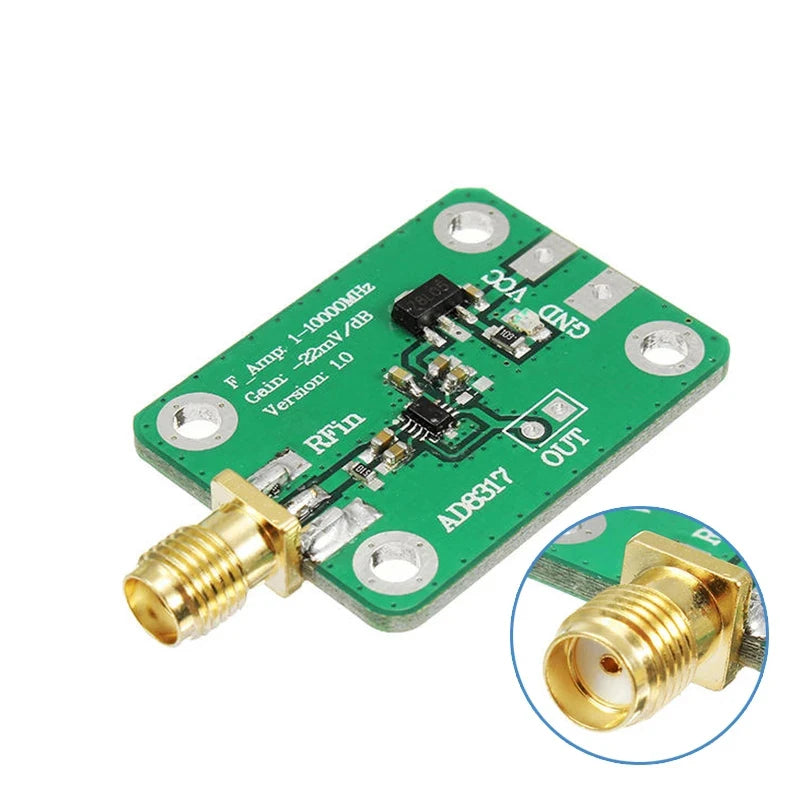 Custom DC AD8317 Radio Frequency Logarithmic Detector Power Meter 1M-10000MHz -55 dBm to 0dBm 1MHz to 10GHz RF Power Manufacturer