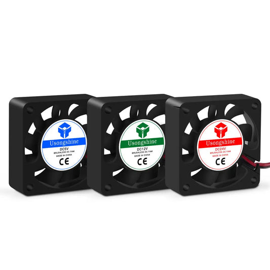 Custom 3D Printer Cooling fan 3010 4010 5010 DC 5/12/24V Brushless  Cooler Fan DC for heatsink cooler cooling radiator 2 pin  Fans Manufacturer