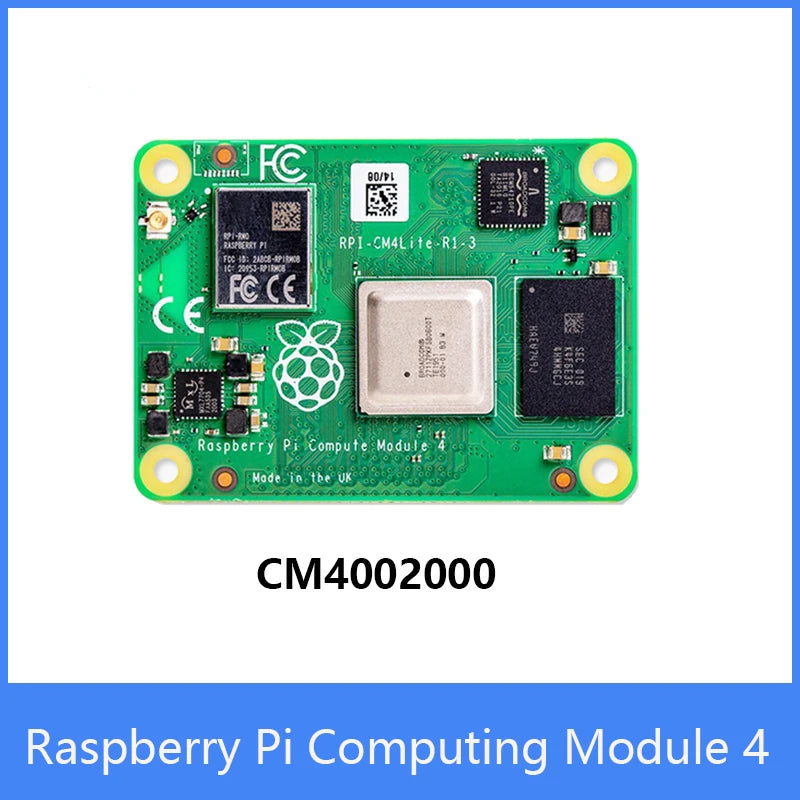 Custom In stock CM400200 ! Raspberry Pi Compute Module 4 with 2GB Ram No wifi eMMc Manufacturer