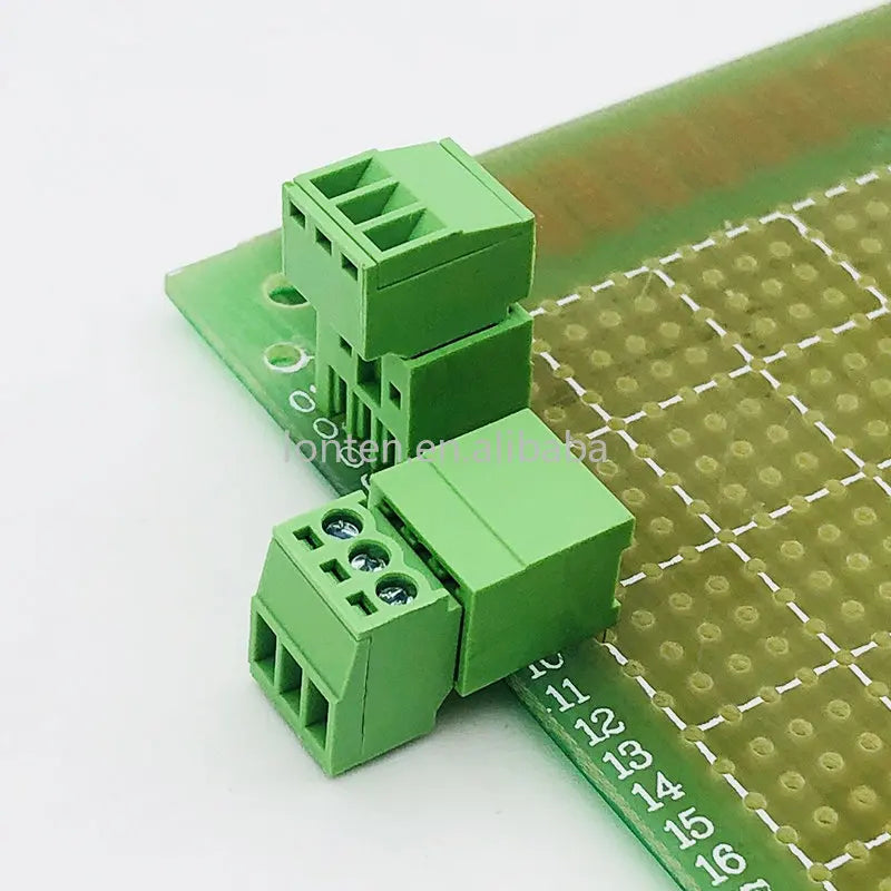 Custom 5sets 15EDG 2.54mm Pitch Screw Wiring Plug-in Terminal Plug Welding Plate Socket 2p 3p 4p 5p 6p Manufacturer