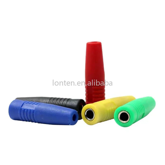 Custom Custom 5Pcs 2mm 4mm Banana Female Insulated Jack Plug Wire Solder Connector Brass Manufacturer