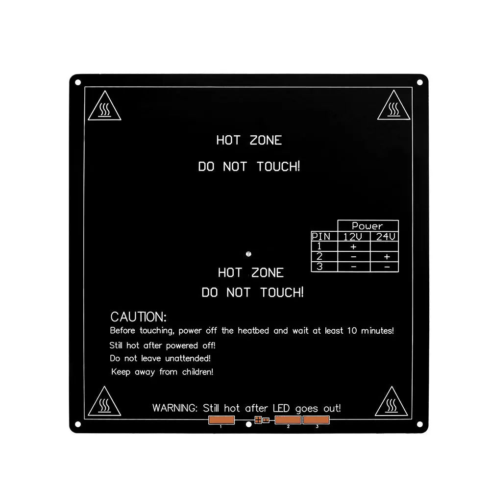 Custom MK3 Mk2 heating Bed 12V 24V Parts For Reprap Mendel HotBed 3D Printers Part 220*220mm Aluminium Plate 3mm heating PCB Manufacturer