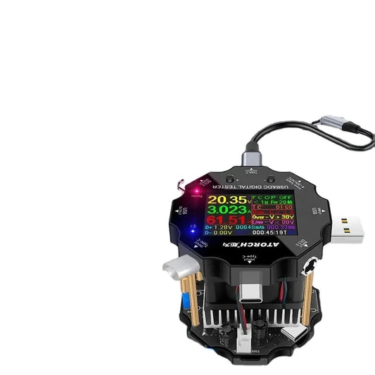 Custom Lonten UD18/UD18L 65W USB3.0/DC/Type-C Color APP Battery Tester Electronic Load 18650 Capacity Monitor Indicator Discharge Manufacturer