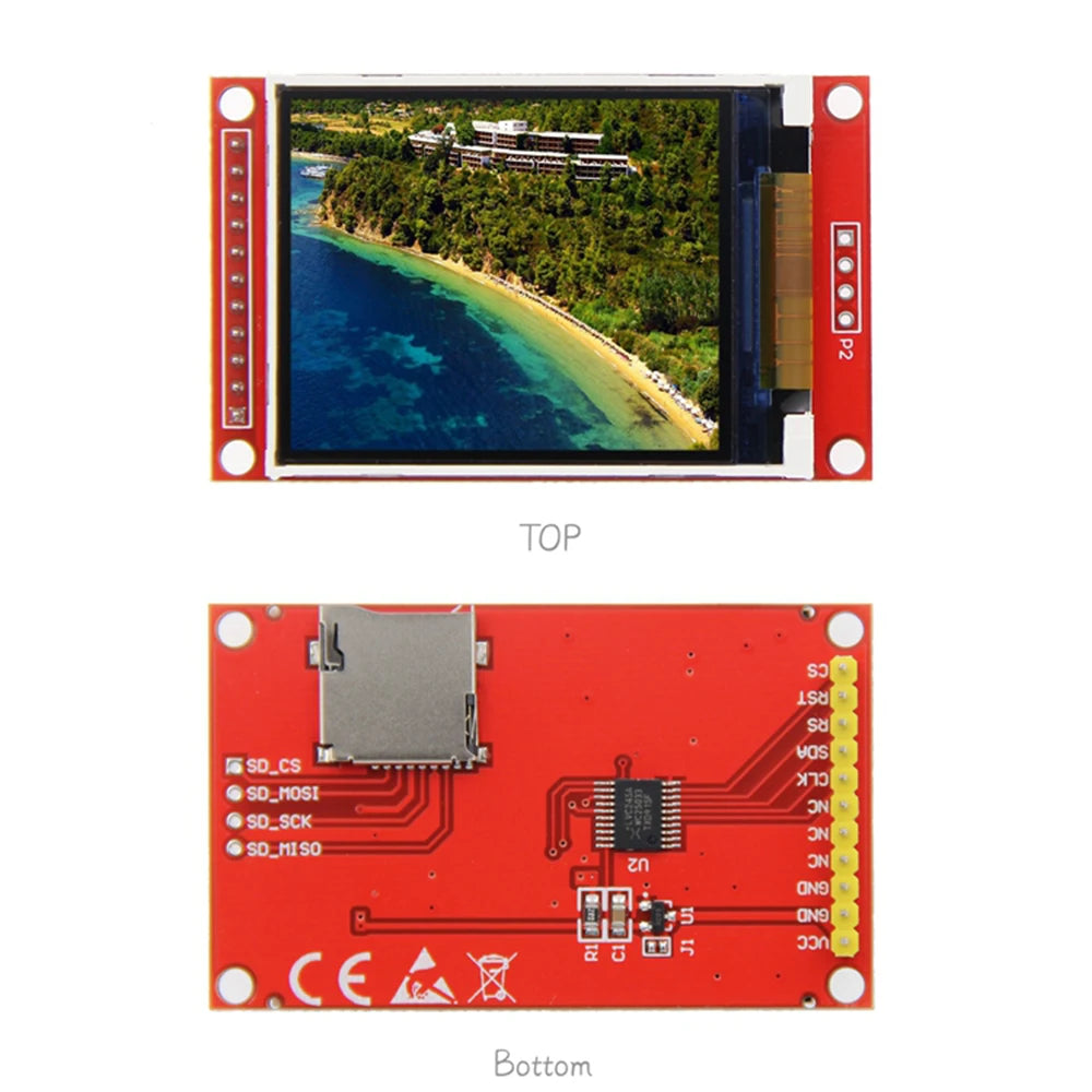 Custom 2.0 inch TFT LCD Module LCD Screen Module SPI serial 51 drivers 4 IO driver TFT Resolution 176X220  For Arduino Manufacturer