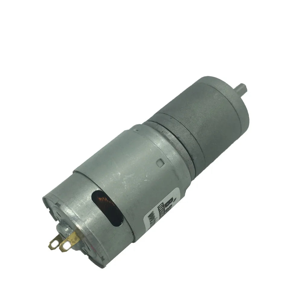 Custom JGA25-385 24V Motor Speed Control Gear DC With Metal Gearbox 15-1727rpm High Torque 30KG Reversed D Shaft For DIY Manufacturer