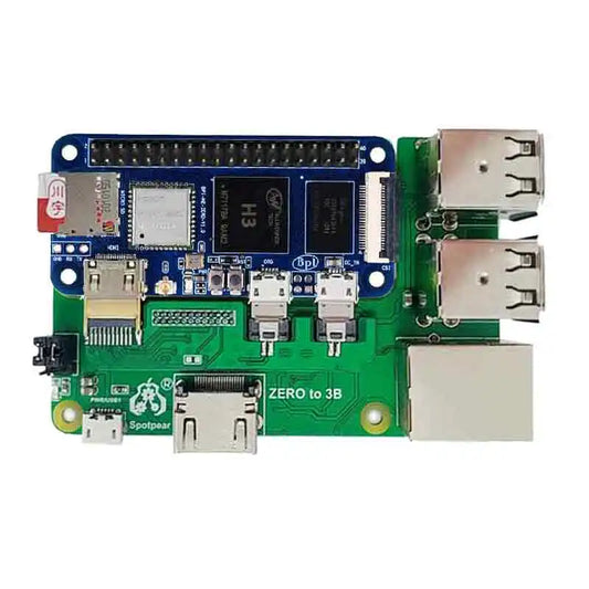 Custom BPI-M2 Banana Pi M2 Zero board with 3B/4B interface adapter BPI-M2 zero to 3B+ bpi 0 USB HUB RJ45 HAT Manufacturer