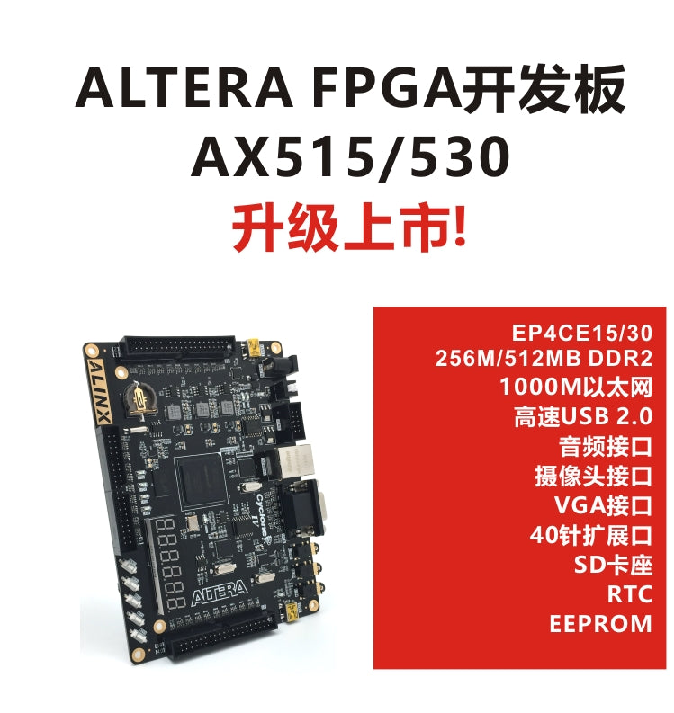 Alinx ALTERA FPGA Black Gold Development Board NIOS CYCLONE IV DDR2 Gigabit Network USB AX530 AX515 Custom PCB