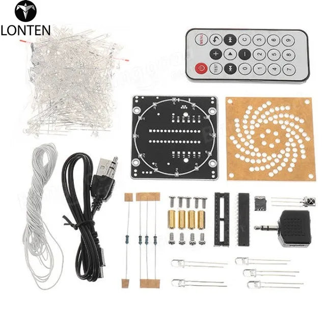 Custom Lonten DIY Little Colorful LED Light Cu-be Canton Tower Suite IR Remote Control Electronic Kit Manufacturer