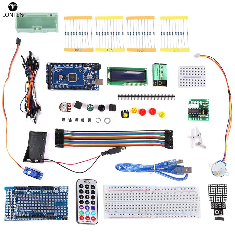 Custom Lonten diy Kit for Mega2560 Starter Learning Basic Kit for arduinos Beginner Programmable Toys Manufacturer